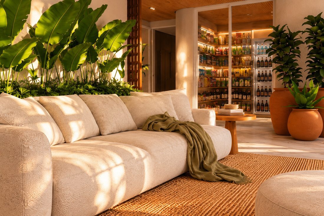 Nalu Campeche — Estar da cobertura