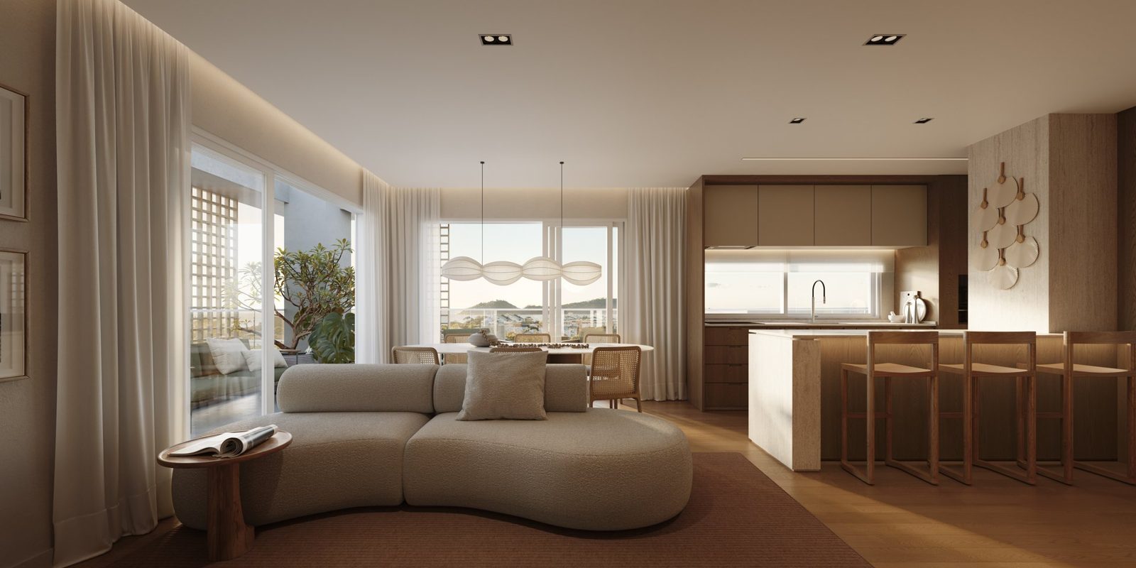 Nalu Campeche — Cobertura · ambientes integrados