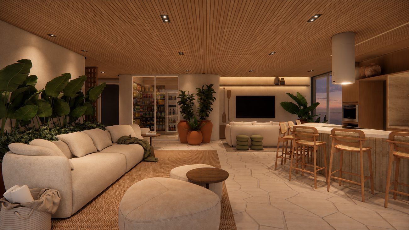 Nalu Campeche — Living do studio